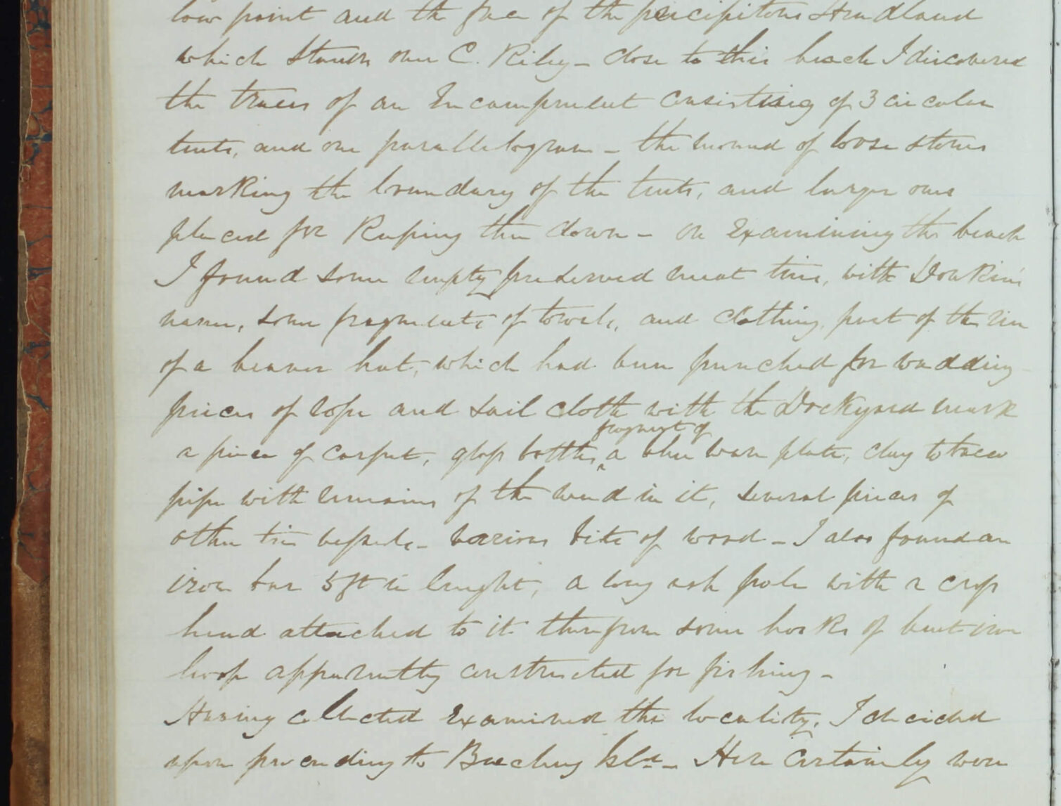 A handwritten page of text with elegant cursive script on cream paper