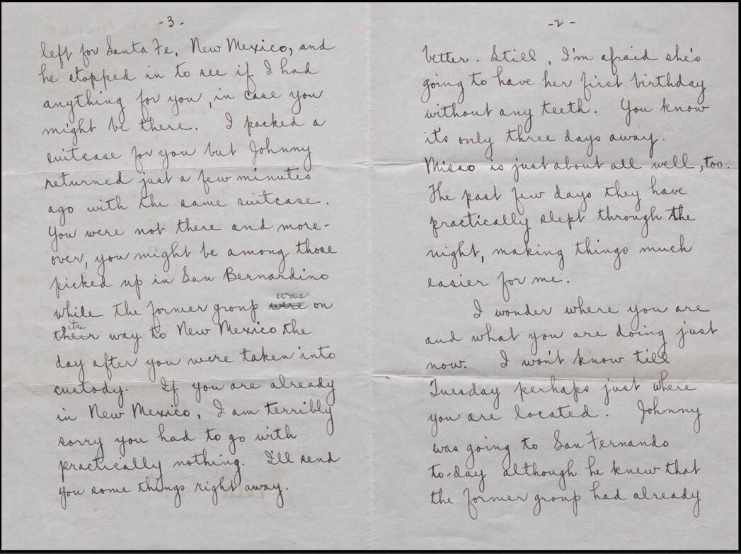 A handwritten letter featuring personal updates and reflections
