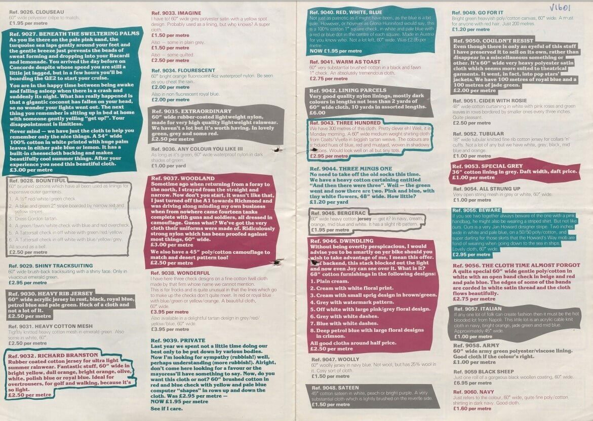 A document with colourful text boxes containing various highlighted notes and information