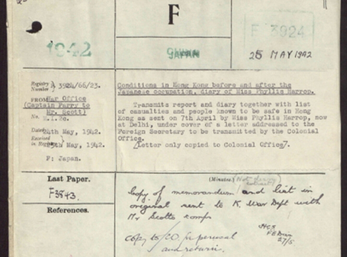 Thumbnail for Foreign Office Files for Japan, 1919-1952