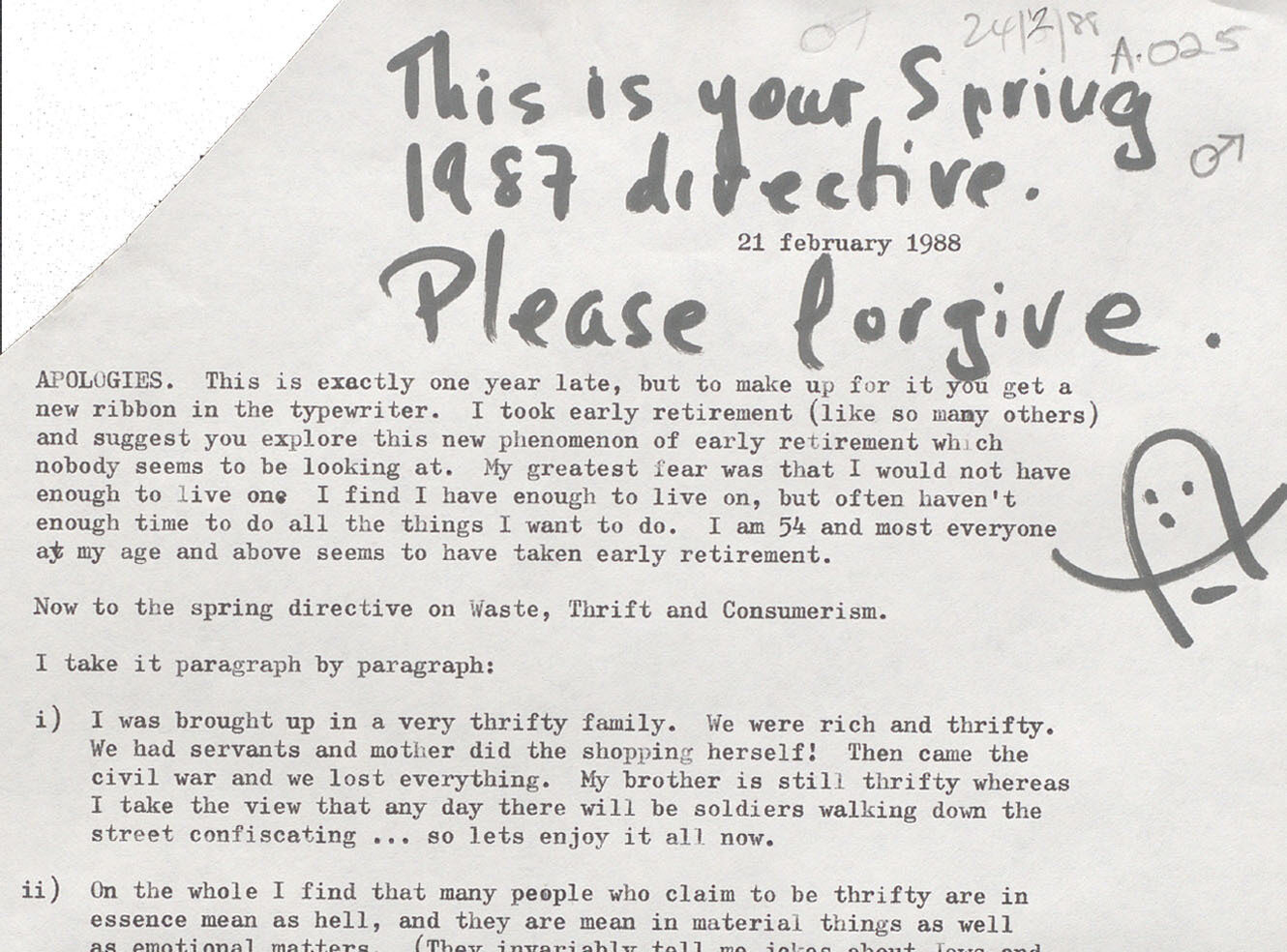 Thumbnail for Mass Observation Project, 1981-2019