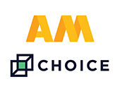 Dual logo featuring the logos of AM and CHOICE 360