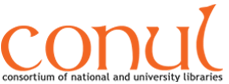 'CONUL' in orange above 'consortium of national and university libraries'.