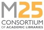 M25 Consortium logo featuring the text 'M25' in gray and orange, with the words 'Consortium of Academic Libraries' below.