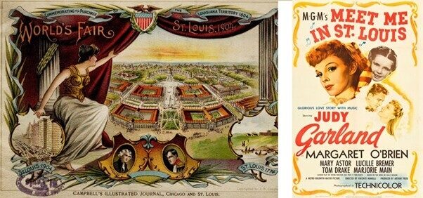Two promotional posters for 'Meet me in St Louis'.