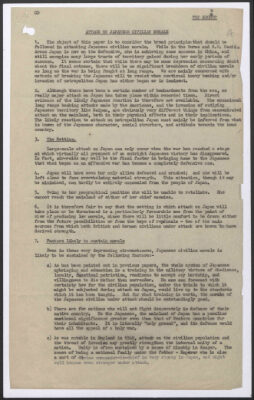 A typed document with brown paper, discussing Japan's recent economic situation.