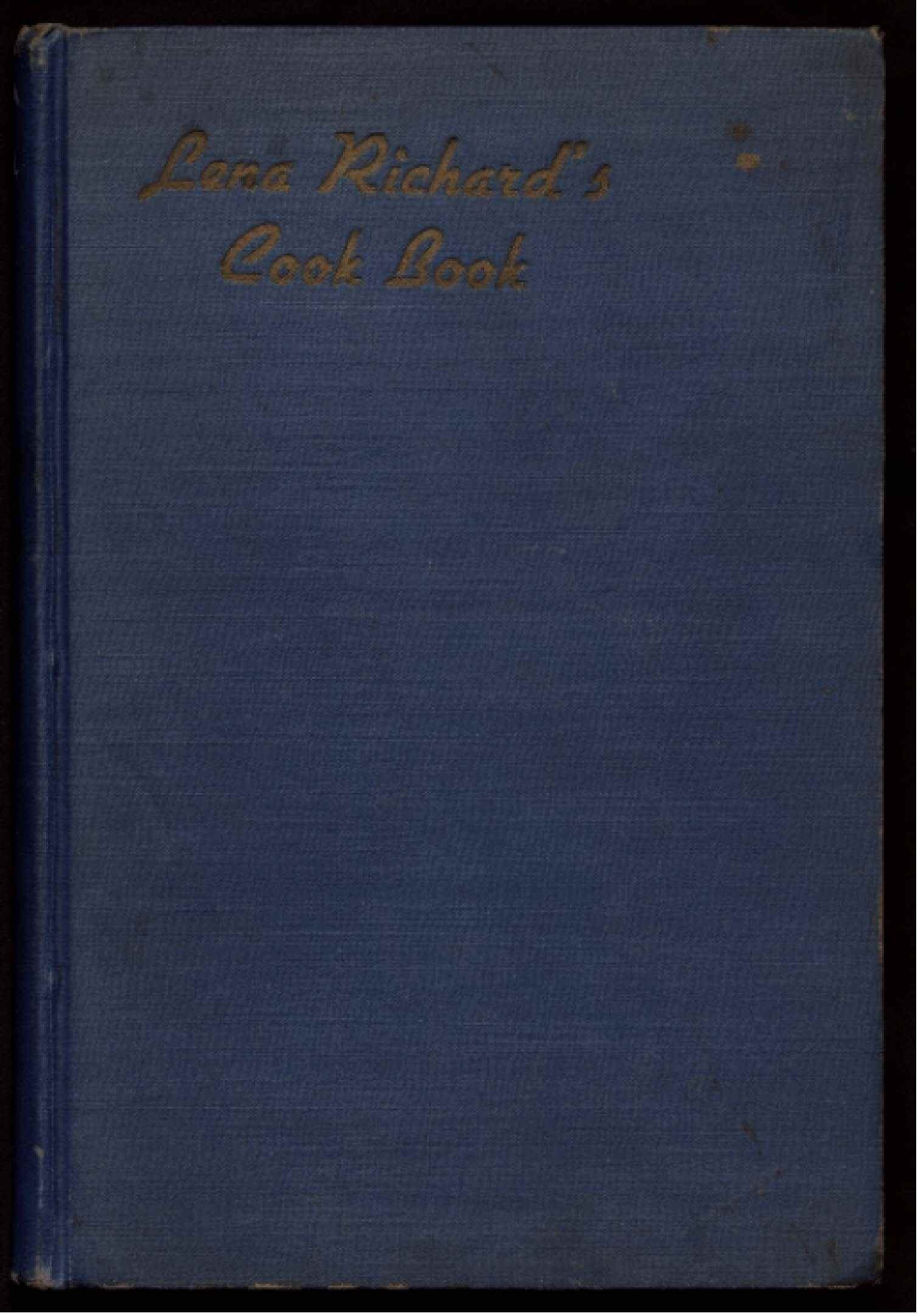 A plain blue book cover with golden lettering that reads 'Lina Richard' and 'Dead Pen'