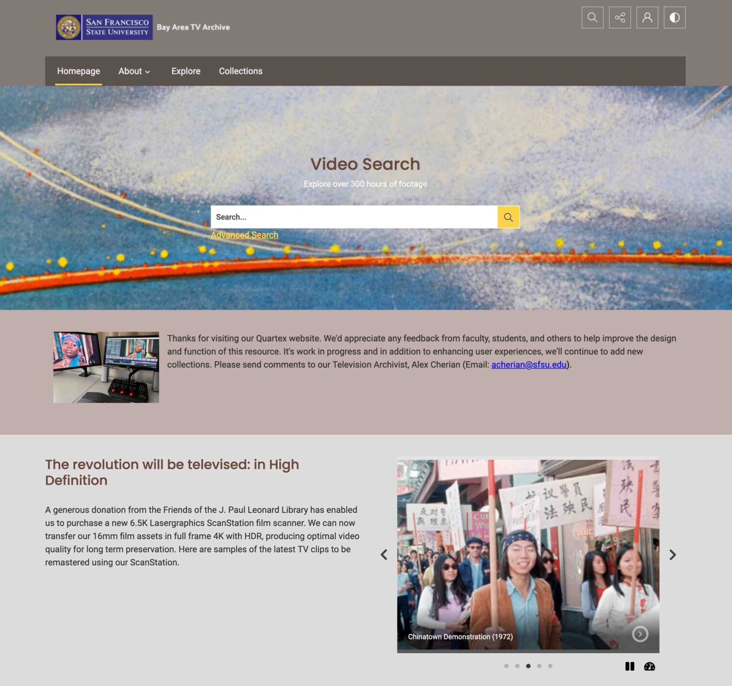 Screenshot 2022 10 24 at 12 26 38 Homepage Bay Area Television Archive