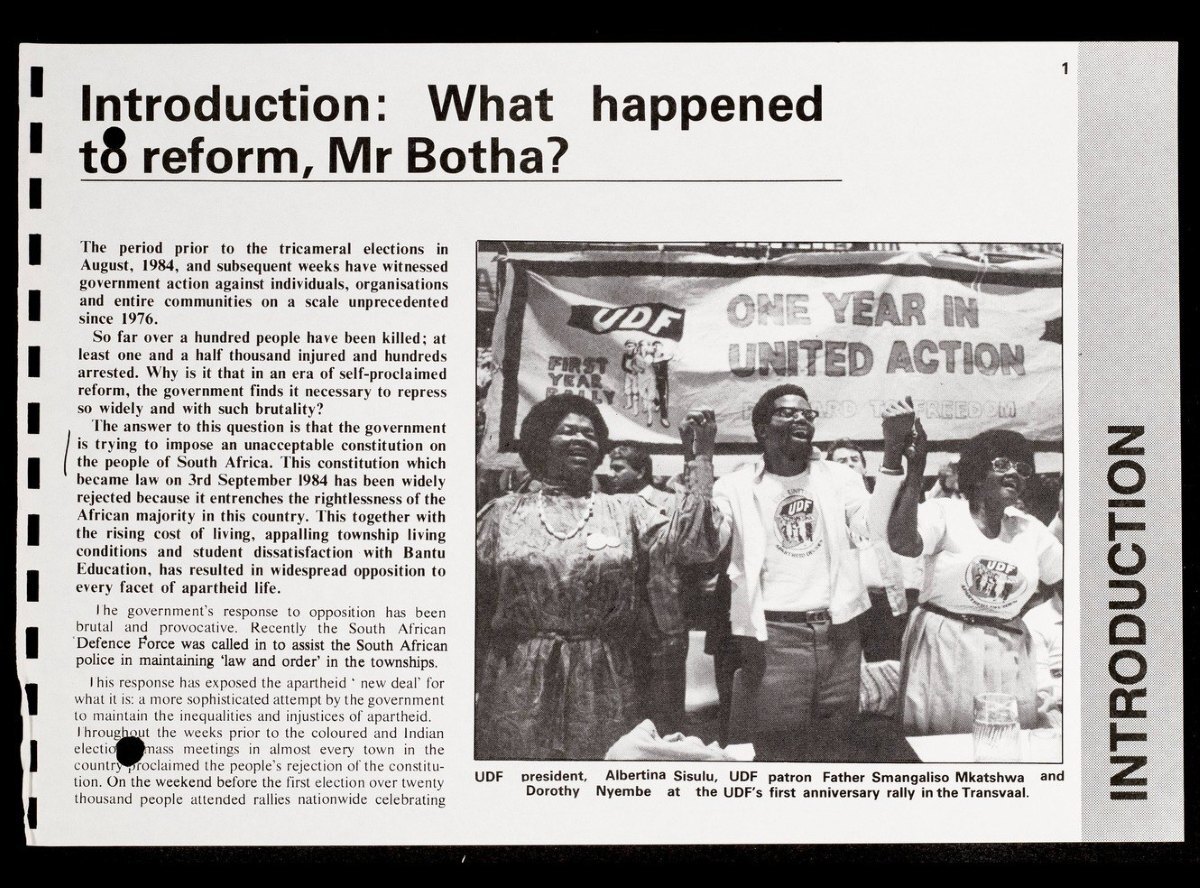 “What happened to reform, Mr Botha?” | AM