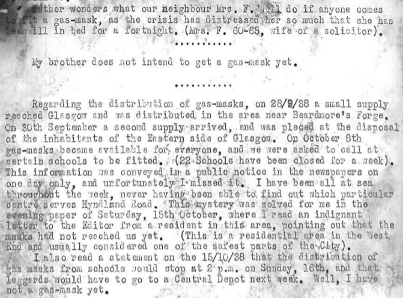 A faded letter dated 1898 discussing supply distribution and military matters