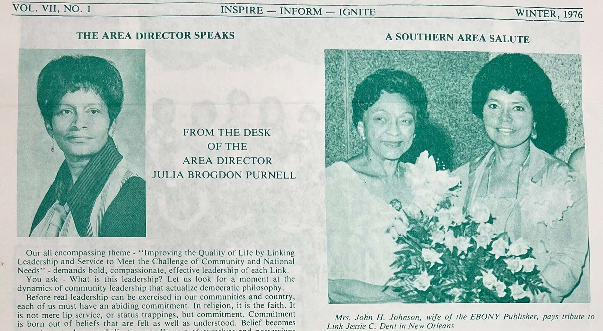 A newsletter focusing on African American communities in southern states of America.